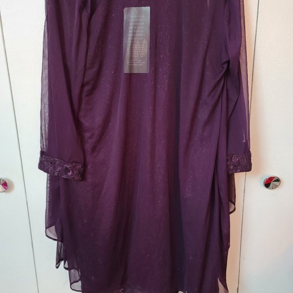 R&M collection party dress 14 size plum color - Picture 4 of 8